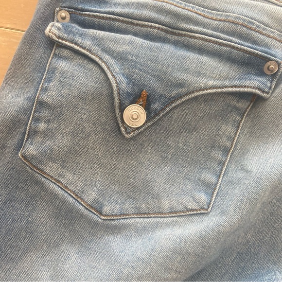 Hudson Collin Skinny Jeans Women’s Size 31 Denim Back Pocket Closure Buttons - Picture 9 of 10